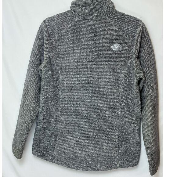The North Face Women's Large Gray Sherpa Fleece Jacket Full Zip Long Sleeve Cozy - Picture 2 of 11